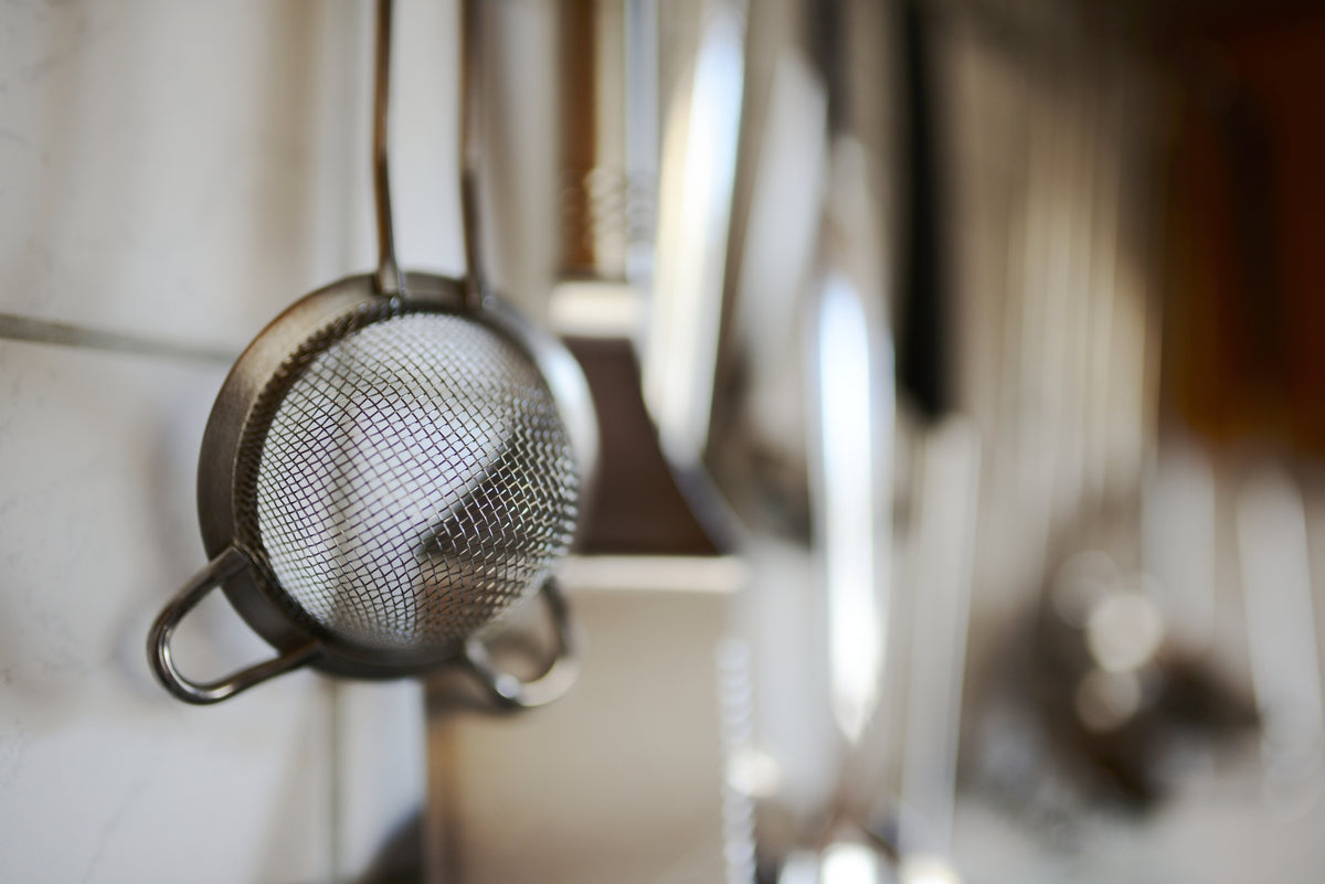 Fine Mesh Stainless Steel Strainer with Hanging Loop